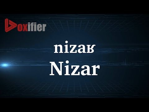 How to Pronunce Nizar in French - Voxifier.com