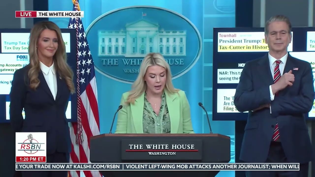 FULL EVENT: Karoline Leavitt, Scott Bessent, and Kelly Loeffler Hold a Tax Day Briefing - 04/15/26