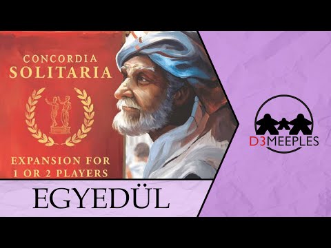 EGYEDÜL: CONCORDIA - SOLITARIA - d3meeples