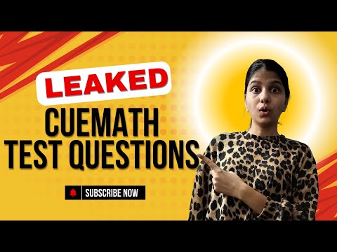 Cuemath Eligibility Test Paper Leaked