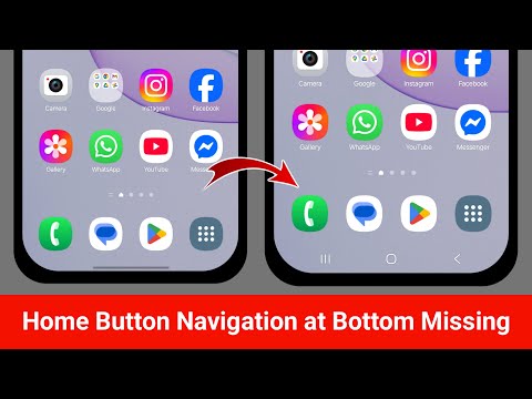 Fix Samsung Phone Home Button Navigation at Bottom is Missing | Recent Home Back Button Not Showing