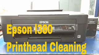 Epson l380 series printer printhead cleaning