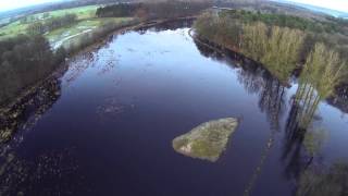 preview picture of video 'Hochwasser in Aukrug aus der Luft - Dezember/Weihnachten 2014'