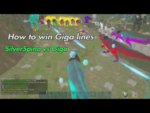 How to win Giga lines, SpinoSilver vs Giga, I hate Lightnings! |ARK OFFICIAL PVP PS5|