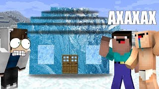 2 НУБА ЗАМОРОЗИЛИ ДОМ ПРО ИГРОКА В МАЙНКРАФТ! MINECRAFT ТРОЛЛИНГ! ЧТО БУДЕТ ЕСЛИ ЗАМОРОЗИТЬ ДОМ!?
