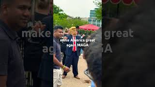 Saw the fake trump, also witnessed the stupid protest  MAGAmake America great again 🇺🇸￼￼