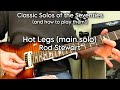 Tutorial Hot Legs Main Solo Rod Stewart Billy Peek Classic Solos Of The Seventies