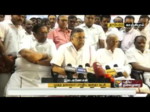 L. Ganesan on BJP's alliance in the forthcoming assembly elections