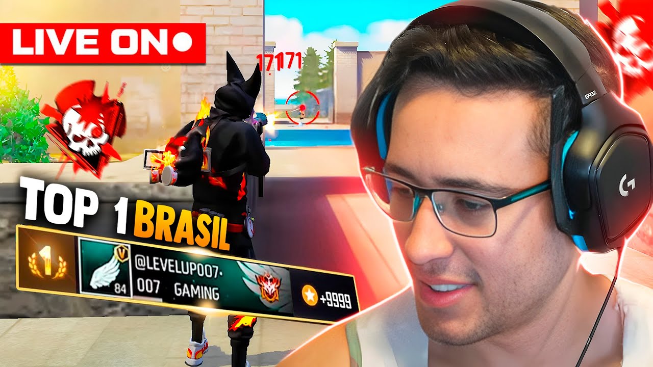 💙 FREE FIRE AO VIVO 🔴 EM BUSCA DO TOP 1 BR KILL ! JOGANDO COM INSCRITOS🔴 LEVEL UP AO VIVO