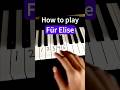 Für Elise Easy Piano Tutorial