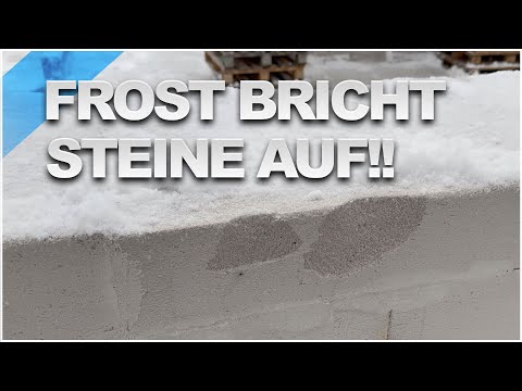 FROST 🥶 First Ytong blocks crack | House Construction Blog #40