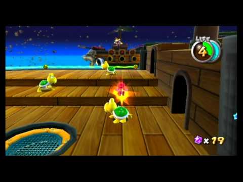 Super Mario Galaxy Playthrough - Bowser Jr.'s Airship Armada: Sinking the Airships