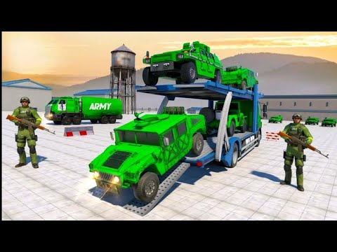 Trucks & Army Vehicles Transport Truck Simulator - US Army Plane Cargo Transporter