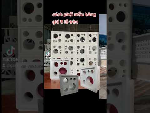 kiểu phối mẫu bông gió 5 lỗ tròn