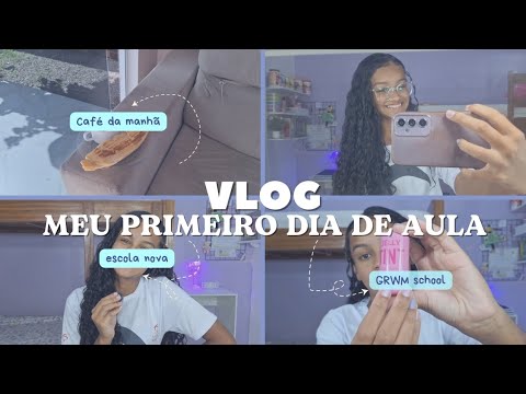 Vlog- meu primeiro dia de aula em uma escola nova!🎀📚|#blog#vlog#cleangirl#estudos#primeirodiadeaula.