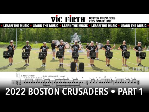 LEARN THE MUSIC | 2022 Boston Crusaders Snare Line | PART 1