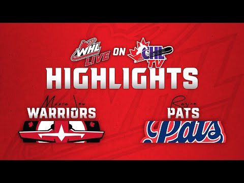 Moose Jaw Warriors at Regina Pats 01/01 | WHL Highlights 2024-25