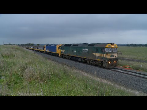 Broad Gauge Pacific National Grain Train With VHAF Hoppers - PoathTV Australian Railways