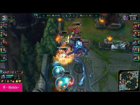 TSM Hauntzer 5 man Gnar ult vs FW - 2017 Worlds Groups