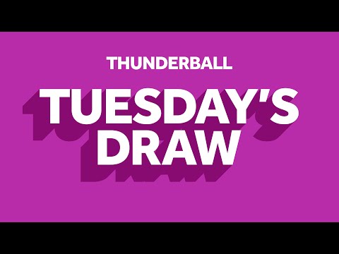 The National Lottery Thunderball draw results from Tuesday 11 January 2022