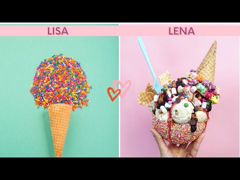 Lisa or Lena Food ✨️ Ice Cream Edition #2 ✨️ @lisaorlena4u  #lisaorlena #sweets #food