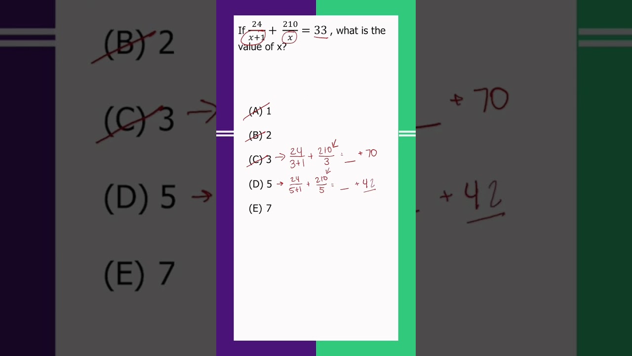 Backsolving practice question part✌️ #shorts