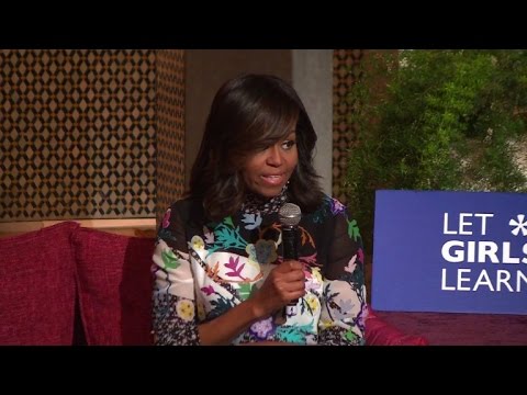 Michelle Obama in Morocco to promote girls' education