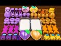 PEACH PURPLE Vs GOLD Mixing Random Into GLOSSY Slime Satisfying Slime Video 175