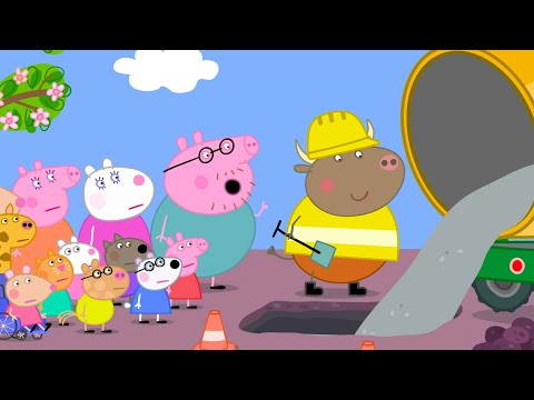 Mr Bull Builds The Clubhouse 🏠 PEPPA PIG EPISODES 🚨