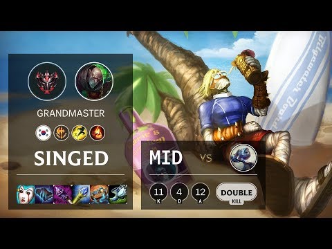 Singed Mid vs Fizz - KR Grandmaster Patch 10.9