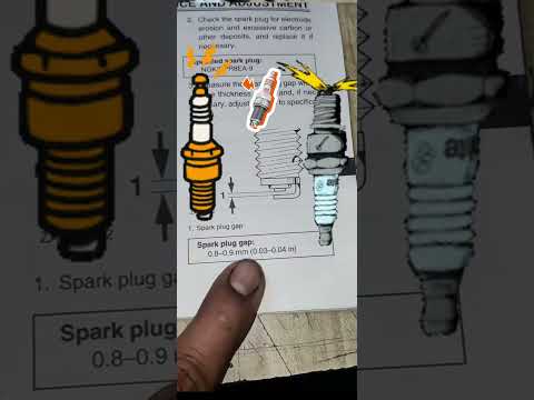 Spark plug Gap Size 👍
