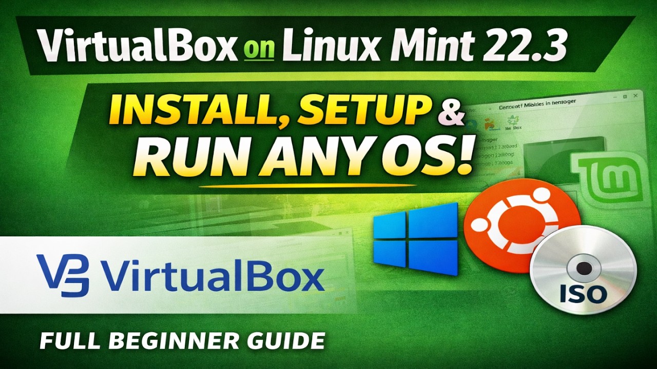 VirtualBox on Linux Mint 22.3 Cinnamon | Install, Setup & Run Any OS (Full Beginner Guide)