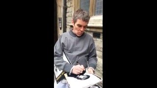 Ian brown signing autographs talks stone roses 3rd album grimsby