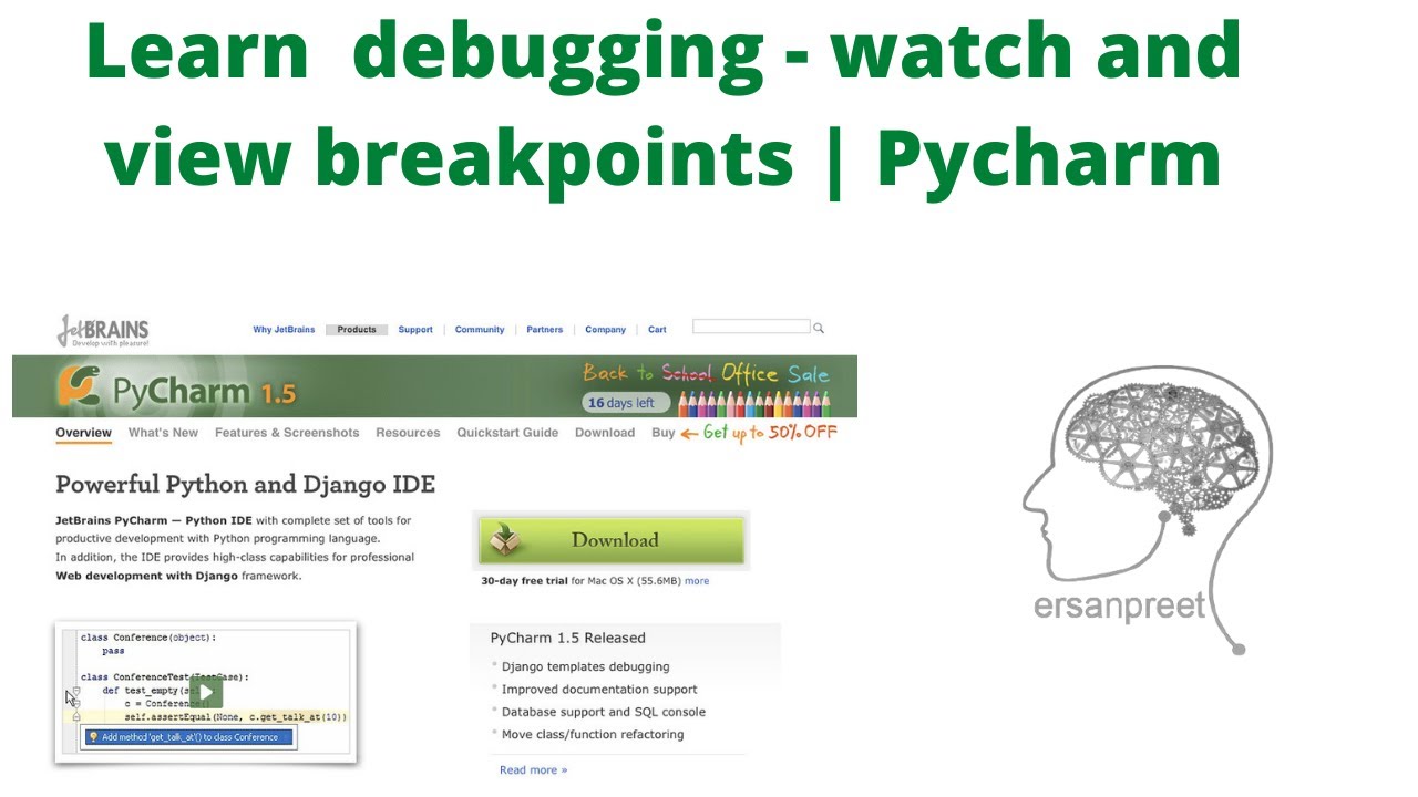 Watches and View Breakpoints - Debugging Using Pycharm
