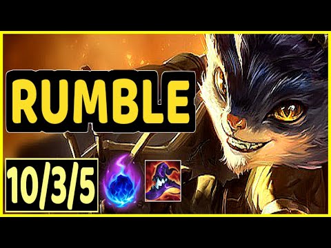 RUMBLE VS POPPY - 10/3/5 KDA TOP GAMEPLAY EMERALD II
