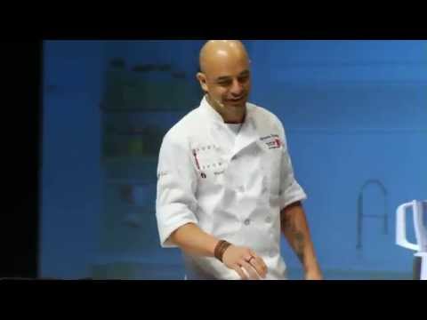 Adriano Zumbo makes Milk Tart flavoured macarons at Joburg Good Food & Wine Show 2015