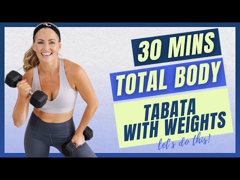 30 Mins Total Body Tabata with Weights Workout