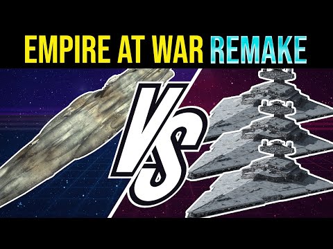 MC80 vs 3 STAR DESTROYERS in Empire at War REMAKE!