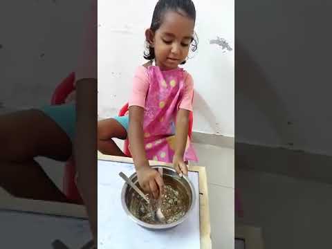 Iniya making Chocolates