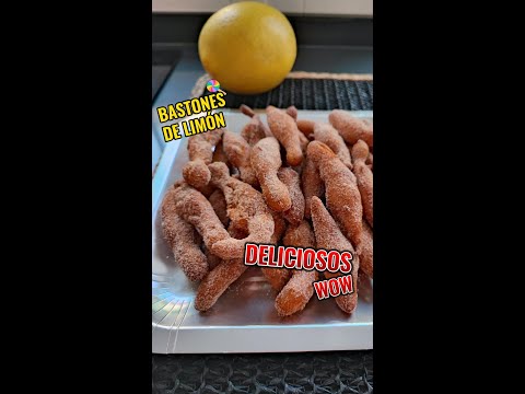 Bastones dulces de limón, una ricura 🍬