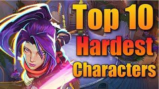 Top 10 Hardest Characters To Use Or Learn In Marvel Rivals - Marvel Rivals Season 4.5