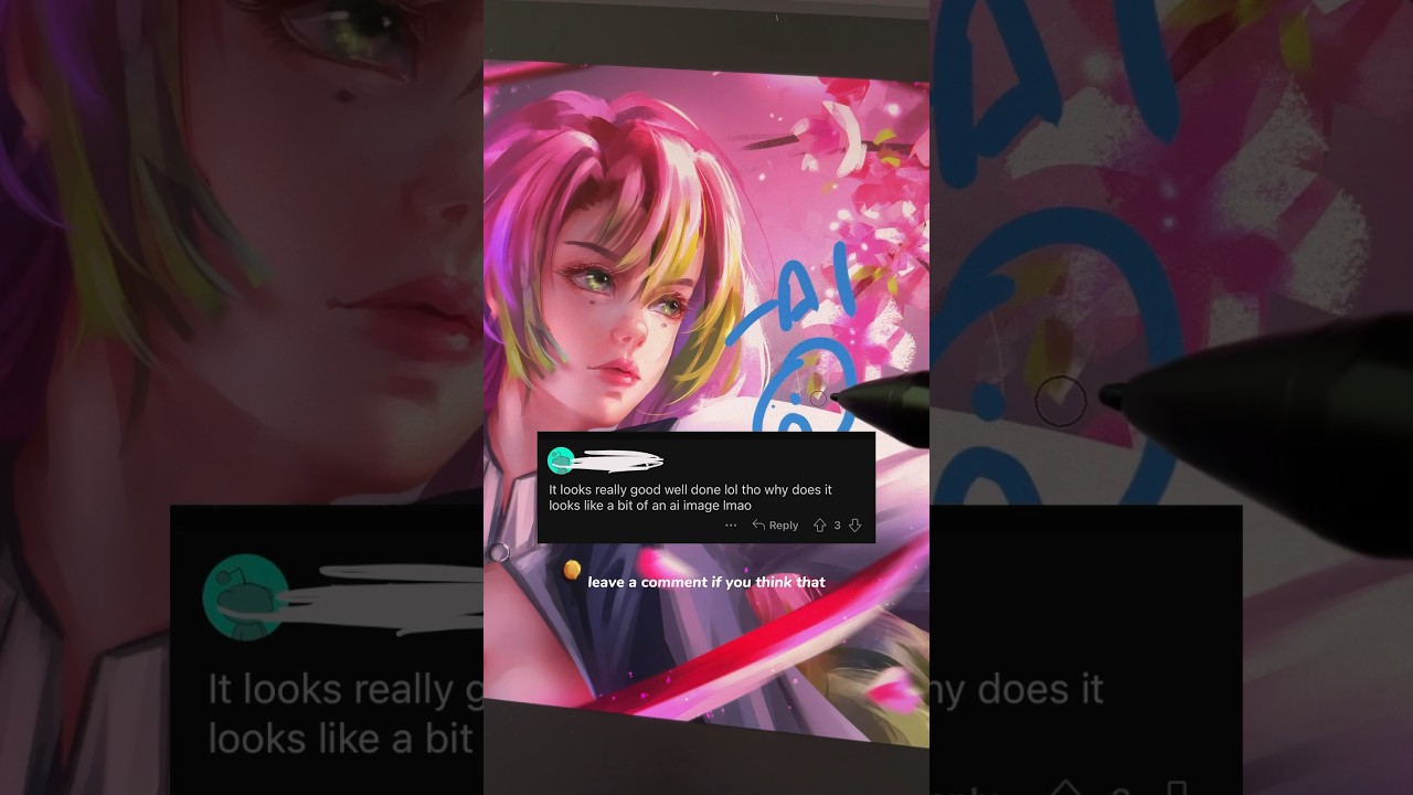 Artists vs AI 😡 #art #shorts