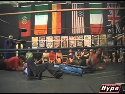 RWA Hype 7/31/11 - TV Title - Barbed Wire Ladder Match - Sean Leiter -vs- Crimson Al-Khemia