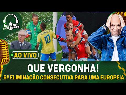 AO VIVO: MAIS UM VEXAME DA SELEÇÃO BRASILEIRA! NORUEGA ELIMINA O BRASIL DA COPA DO MUNDO