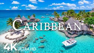 FLYING OVER CARIBBEAN (4K UHD) – Soothing Music Along With Beautiful Nature Video -4K Video ULTRA HD 