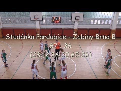 2017 1008 Basket U14 Liga U14 _ Studánka Pardubice - Žabiny Brno B