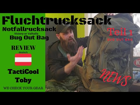 Der Fluchtrucksack / Notfallrucksack / alias. Bug Out Bag / TEIL 1 - Review deutsch