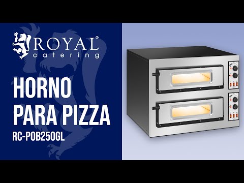 vídeo - Horno para pizza - 2 compartimentos - 2 x Ø 45 cm