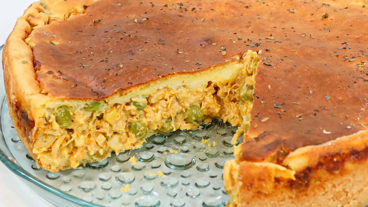 TORTA DE FRANGO SEM USAR FARINHA - A PEDIDO DE VOCÊS!