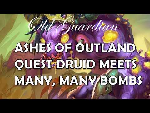 Quest Druid meets many bombs (Hearthstone Ashes of Outland gameplay)